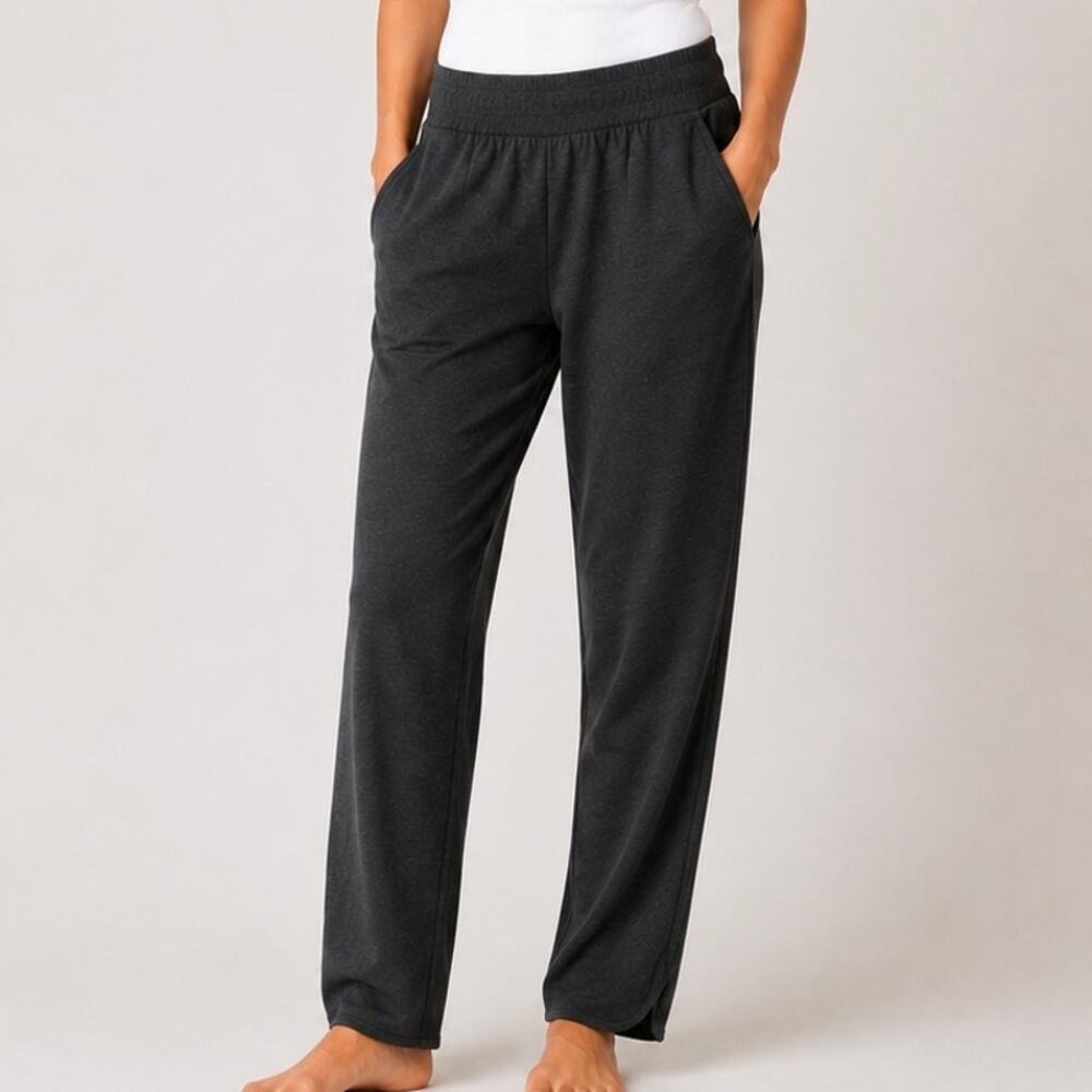 PACT | Organic Cotton Lounge Pants Relaxed Charcoal Gray Athleisure | Medium